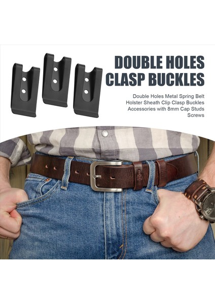 10PCS 56X25MM Çift Delikli Metal Yay Kemeri Klip Klipsli 8mm Kapak Saplamaları Vidaları ile Aksesuarlar (Yurt Dışından) indirimleri