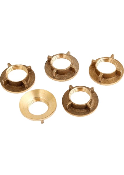 5 Pcs Altın Tonu Pirinç 1/2 &quot;pt Dişli Ev Suyu Musluk Musluk Fındık (Yurt Dışından)