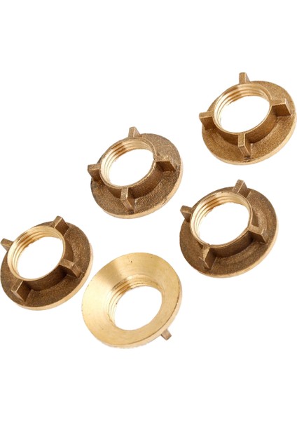 5 Pcs Altın Tonu Pirinç 1/2 &quot;pt Dişli Ev Suyu Musluk Musluk Fındık (Yurt Dışından) fiyatları