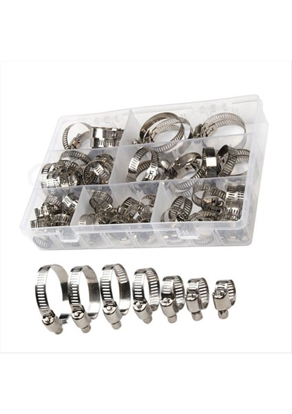 60PCS 8-38MM Ayarlanabilir Paslanmaz Çelik Vida Bant Hortum Kelepçeler Araç Yakıt Hortum Kelepçeler Boru Kelepçesi Solucan Dişli Klipsi Hortum Kelepçesi (Yurt Dışından)