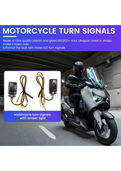 2pcs Universal LED Black Mini Küçük Göstergeler Sinyalleri Yamaha Için Motosiklet Motor Bisikleti (Yurt Dışından) fırsatları