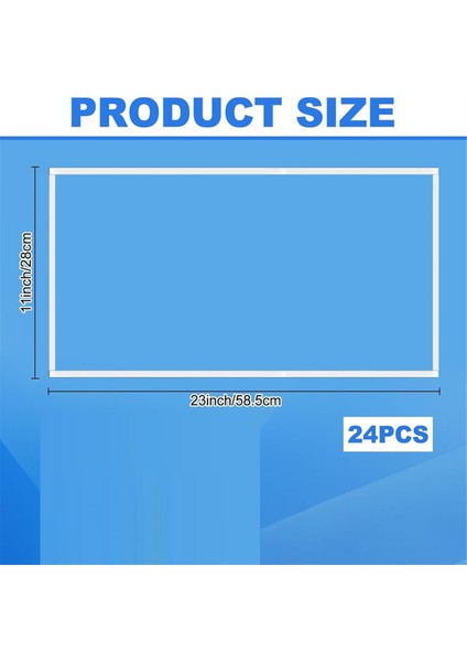 24 Paket Aşındırıcı Patlatma Dolabı Lens Kapakları-Aşındırıcı Yedek Parçalar Için Kabin Içi Lens Koruyucular 23X11INCH (Yurt Dışından) fiyatları