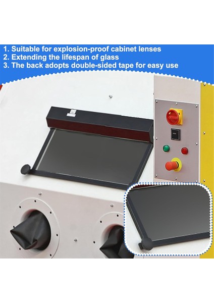 24 Paket Aşındırıcı Patlatma Dolabı Lens Kapakları-Aşındırıcı Yedek Parçalar Için Kabin Içi Lens Koruyucular 23X11INCH (Yurt Dışından) fırsatları