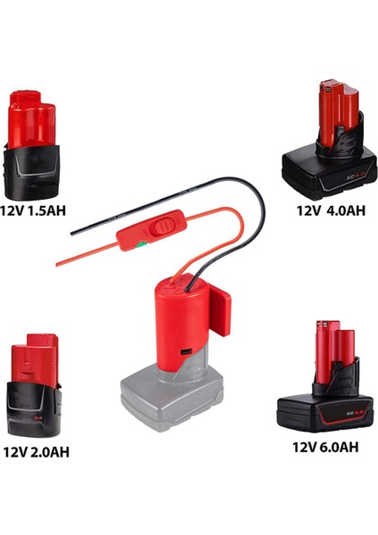 Anahtar Sigortalar ve Tel Terminalleri ile Milwaukee 12V Için Pil Adaptörü Pil Adaptör Elektrik Aleti Akü Dönüştürücü Kiti (Yurt Dışından) fırsatları