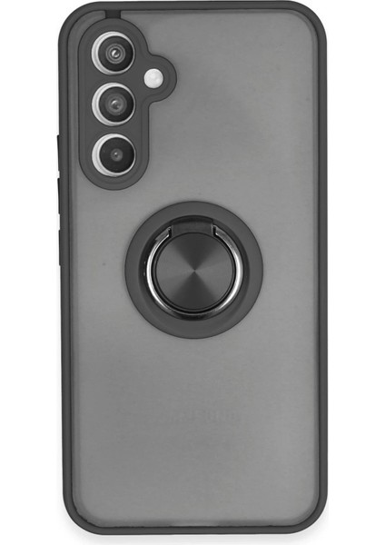 Samsung Galaxy A34 5g Kılıf Montreal Yüzüklü Silikon Kapak - SIYAH-(5796) - MB000X-2GQOP9