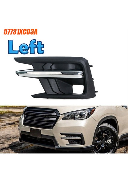 Sürücü Tarafı Sol Ön Sis Lambası Lambası Kapağı Kapağı 57731XC03A Için Subaru Yükseltme 2019-2022 Sis Lambası Krom Şerit Çerçeve (Yurt Dışından) fırsatları