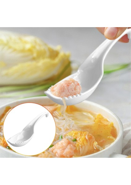 Ramen Terminator, 2&#39;den 2 Ramen Erişte Çorba Kaşığı Çatal, Ramen Dominator, Erişte Kapmacı (Beyaz, 2pcs) (Yurt Dışından) fırsatları