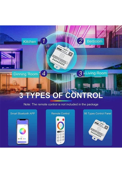SP630E Bluetooh LED Denetleyici Desteği Pwm Tek Renkli Cct Rgb Rgbw Rgbcct ve Spı Ttl Ic Çip LED Şerit Işığı (Yurt Dışından) modelleri