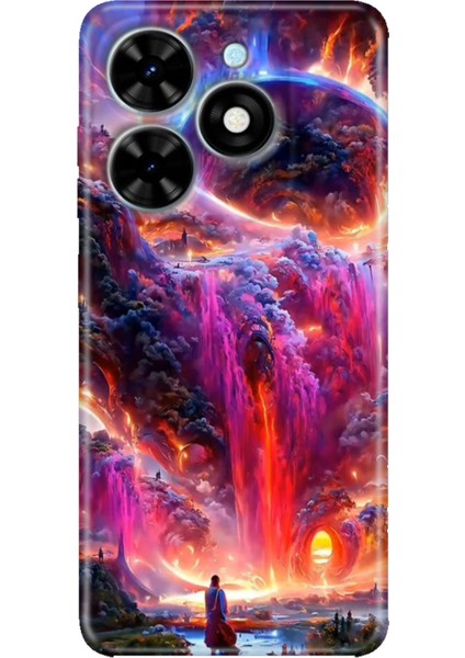 Tecno Spark Go 2024 Kılıf Baskılı Esnek Silikon Kapak Gizemliülke