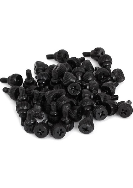 Pc Bilgisayar Kılıfı Thumbscrews M3.5 Başparmak Vidaları Siyah 50 Pcs (Yurt Dışından) modelleri