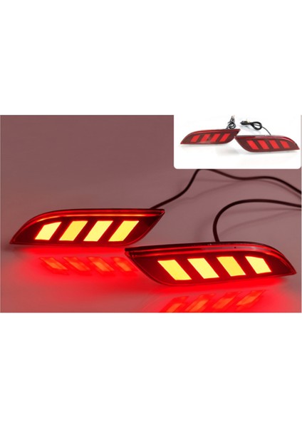 Araba LED Arka Tampon Işıkları Dinamik Dönüş Sinyali Işık Işıkları Reflektör Işıkları Chevrolet Spark Için 2010-2015 (Yurt Dışından) fırsatları