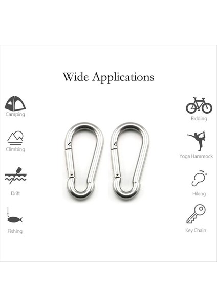 2 Set M6 Tavan Duvarı Montaj Asma Donanım Bağlantısı Yoga Hamak Salıncakları Için U Şeketli Kancalar Deniz Yat Aksesuarları (Yurt Dışından) modelleri