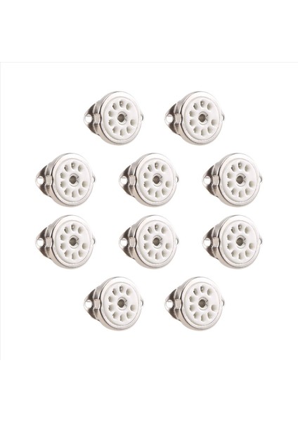 10PCS Seramik B9A Gümüş Kaplamalı 9pin Vakum Tüp Soket Paneli Şasi Montajı ECC81 ECC82 ECC83 EL84 6922 Vakum Tüpü (Yurt Dışından) fiyatları
