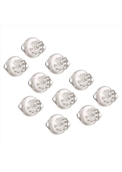 10PCS Seramik B9A Gümüş Kaplamalı 9pin Vakum Tüp Soket Paneli Şasi Montajı ECC81 ECC82 ECC83 EL84 6922 Vakum Tüpü (Yurt Dışından) modelleri