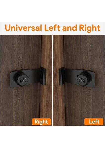 Anahtarsız Dolap Kombinasyonu Mandal, Dolap Şifresi Dolap, Posta Kutusu, Ofis Dosya Dolabı Kilit 90 ° Açılı Siyah (Yurt Dışından) fırsatları