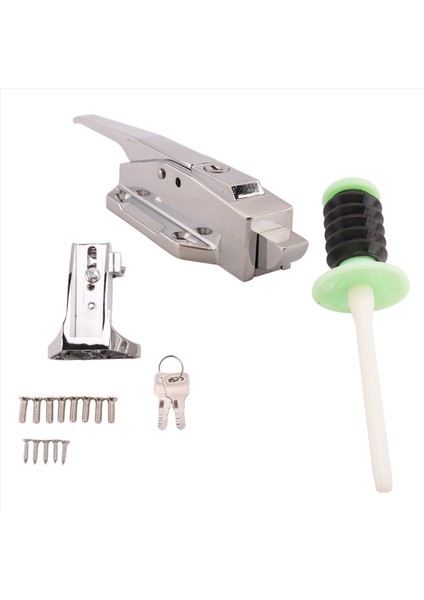 Soğutucu Kapı Mandal Kiti, Güvenlik Dondurucu Kapı Mandal Seti Seti, Ayarlanabilir Ofset Grev ve Içeride Serbest Bırakma ve Anahtarlar (Yurt Dışından) fiyatları