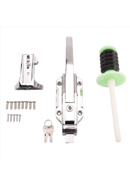 Soğutucu Kapı Mandal Kiti, Güvenlik Dondurucu Kapı Mandal Seti Seti, Ayarlanabilir Ofset Grev ve Içeride Serbest Bırakma ve Anahtarlar (Yurt Dışından) fırsatları