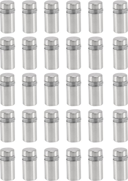 30 Adet 12 x 22MM Paslanmaz Çelik Ara Cam Tutucu Işareti Montaj (Yurt Dışından)