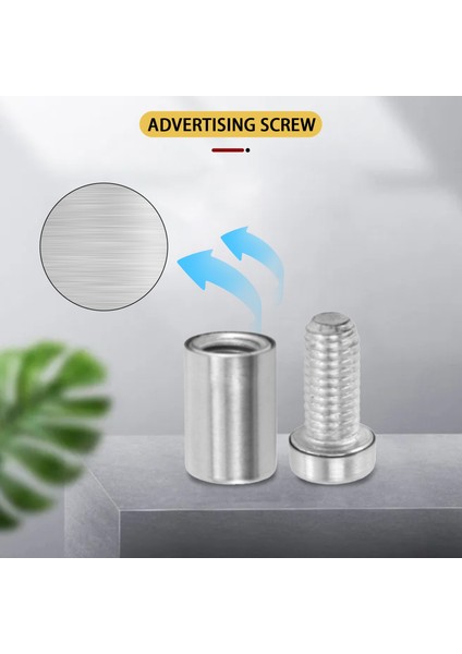 30 Adet 12 x 22MM Paslanmaz Çelik Ara Cam Tutucu Işareti Montaj (Yurt Dışından) fırsatları