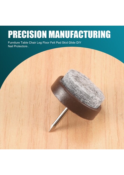 Yukarıx 50PCS Sandalye Bacak Zemin Keçe Pad Skid Glide Diy Tırnak Koruyucular 20MM Dia (Yurt Dışından) indirimleri