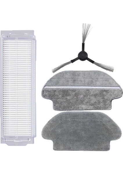 Xiaomi Mop Pro (STYTJ02YM) Uyumlu 4 Parça Yedek Filtre Fırça Seti