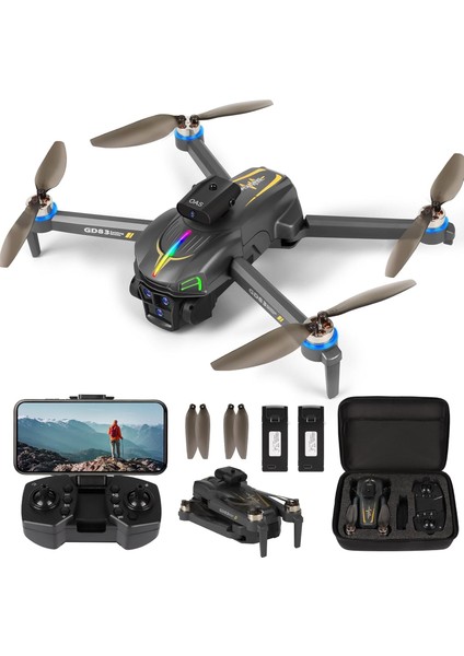 1080P Kameralı Drone, Otomatik Hover Fonksiyonlu Mini Drone Wifi Fpv ve 3D Flip Fırçasız Motor modelleri