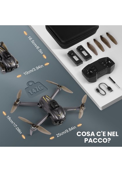 1080P Kameralı Drone, Otomatik Hover Fonksiyonlu Mini Drone Wifi Fpv ve 3D Flip Fırçasız Motor indirimleri
