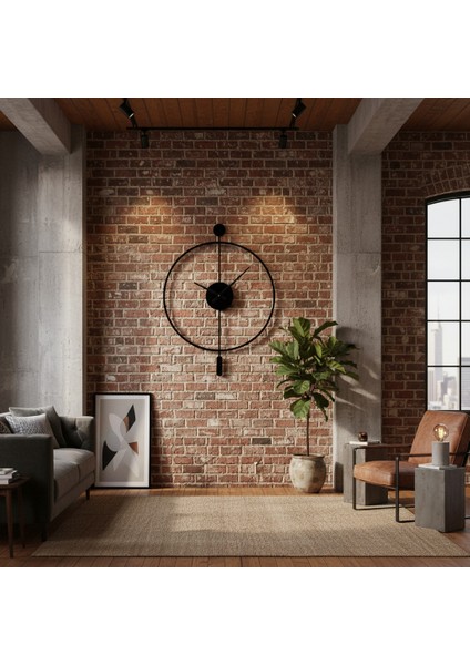 50 cm Siyah Çelik Duvar Saati – Sessiz Quartz Mekanizma modelleri