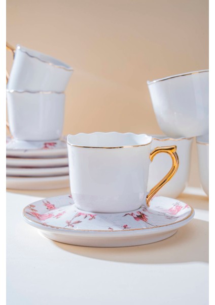 Natalie 6 Kişilik Kahve Fincan Takımı - 90 ml fırsatları