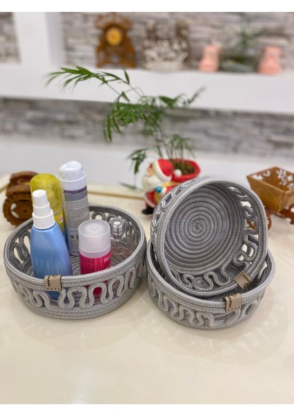 3 Lü Sepet Çok Amaçlı Organizer Işlemeli Hasır Jüt Sepet Takımı fiyatları