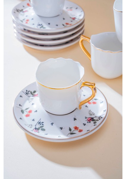 Evalina 6 Kişilik Kahve Fincan Takımı - 90 ml fiyatları