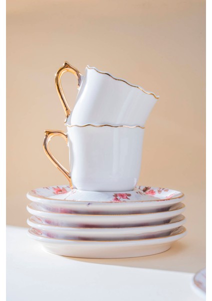 Evalina 6 Kişilik Kahve Fincan Takımı - 90 ml fırsatları