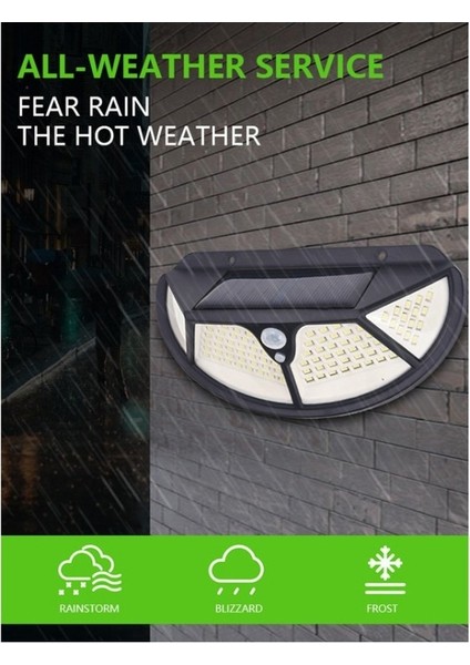 Hareket Sensörlü 102 Ledli Solar Bahçe Lambası