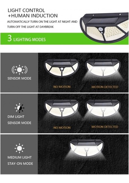 Hareket Sensörlü 102 Ledli Solar Bahçe Lambası modelleri