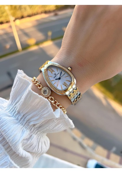 Çelik Kordon 30 mt Suya Dayanıklı Kadın Kol Saati+Bileklik BF.GF.10067.4 fiyatları