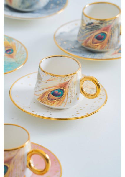 Astera 6 Kişilik Porselen Kahve Fincan Takımı - 90 ml modelleri