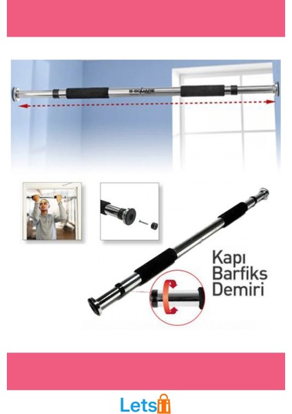 Ayarlanabilir Kapı Barfiksi Demiri 63 cm ile 100 cm Arası Uyumlu modelleri