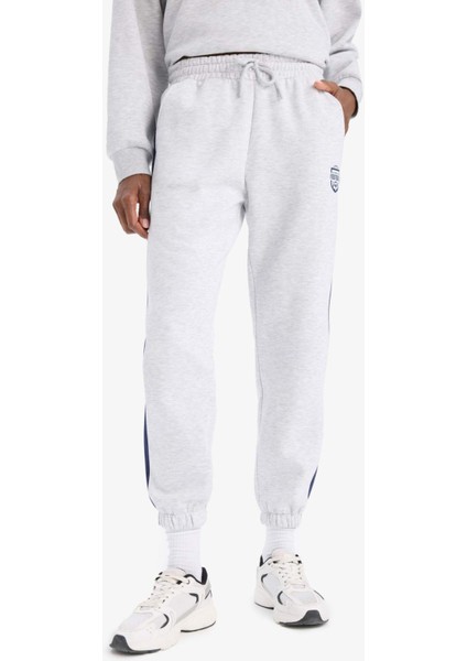 Fit Standart Fit Baskılı Sporcu Jogger Paça Eşofman Altı