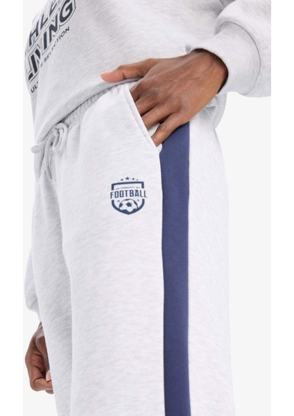 Fit Standart Fit Baskılı Sporcu Jogger Paça Eşofman Altı