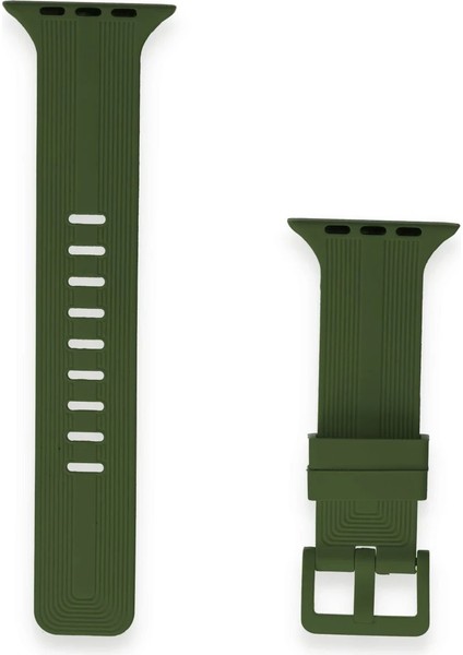 Apple Watch 38MM KR408 Çizgili Silikon Kordon - Koyu YEŞIL-(5796) - MB000X-2GAL05 fiyatları
