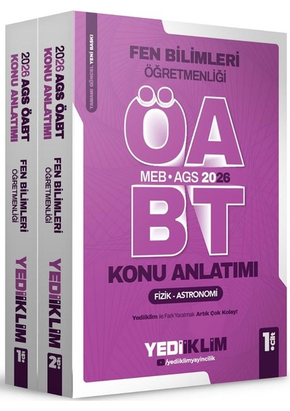 2026 Meb Ags Öabt Fen Bilimleri Öğretmenliği Konu Anlatımı 2 Cilt
