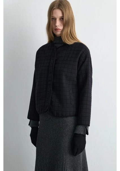 Kapitone Ceket - Lacivert