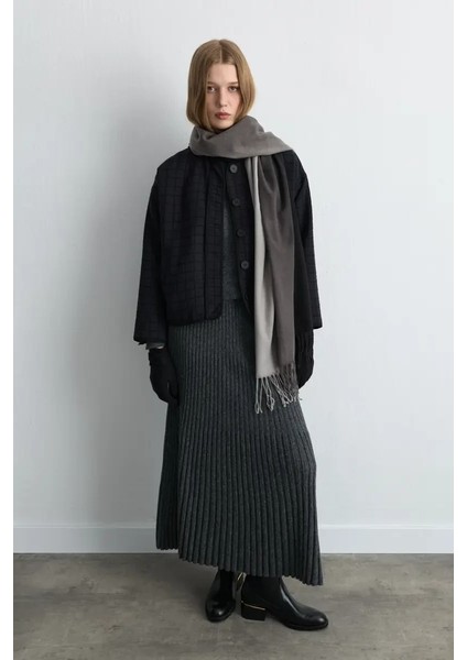 Kapitone Ceket - Lacivert