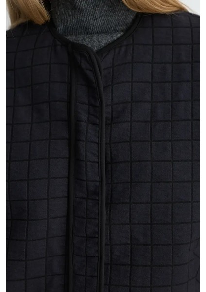 Kapitone Ceket - Lacivert