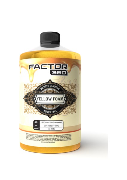Yellow Foam Sarı Renkli Oto Yıkama Köpüğü Oto Şampuan 1 L