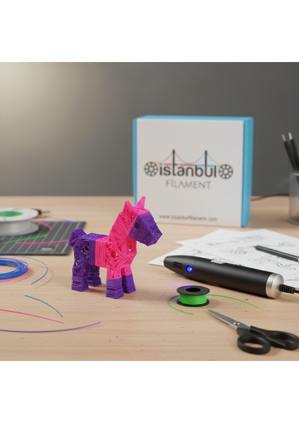 Pla 3D Kalem Yazıcı Için 10 Renk (10X1 Metre) 10 Metre Pla Filament fırsatları