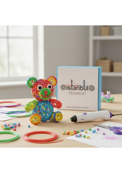 Pla 3D Kalem Yazıcı Için 10 Renk (10X1 Metre) 10 Metre Pla Filament indirimleri