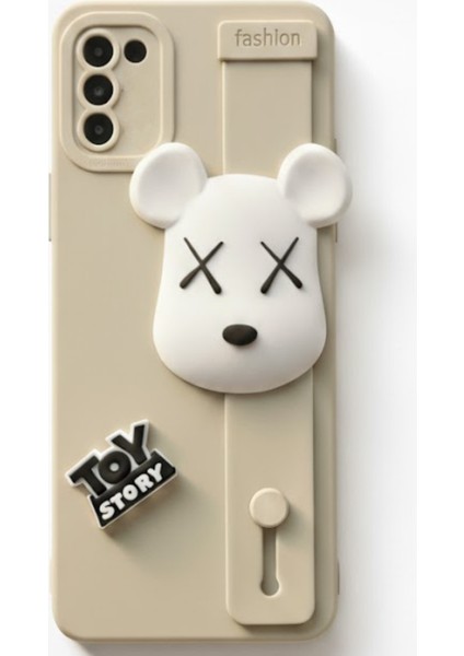 Samsung S20FE Uyumlu Kılıf Bej Renk 3D Figürlü Darbe Emici Yumuşak Silikon Kapak fırsatları