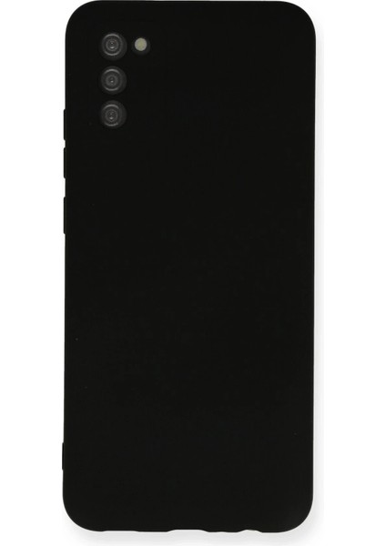 Samsung Galaxy A03S Kılıf Nano Içi Kadife Silikon - SIYAH-(5796) - MB000X-2GKB50
