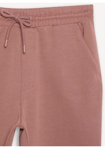 Erkek Beli Bağcıklı Cepli Basic Düz Şort